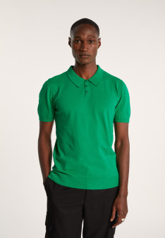 Plain dry cotton polo shirt - Bank