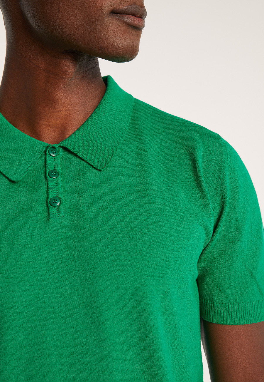Plain dry cotton polo shirt - Bank