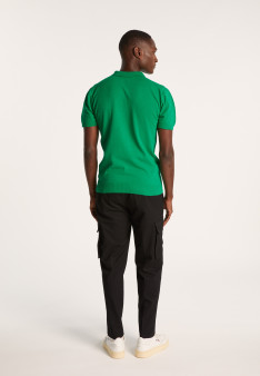 Plain dry cotton polo shirt - Bank