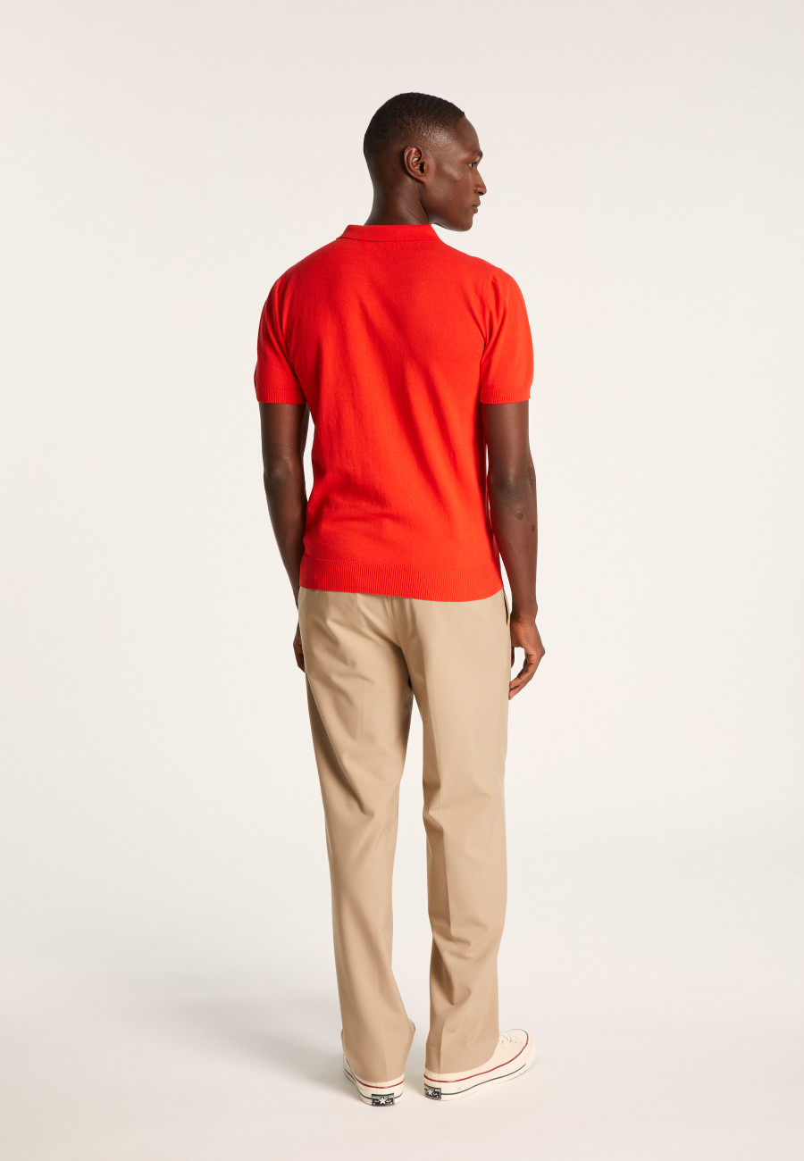 Camisa polo lisa de algodão seco - Bank