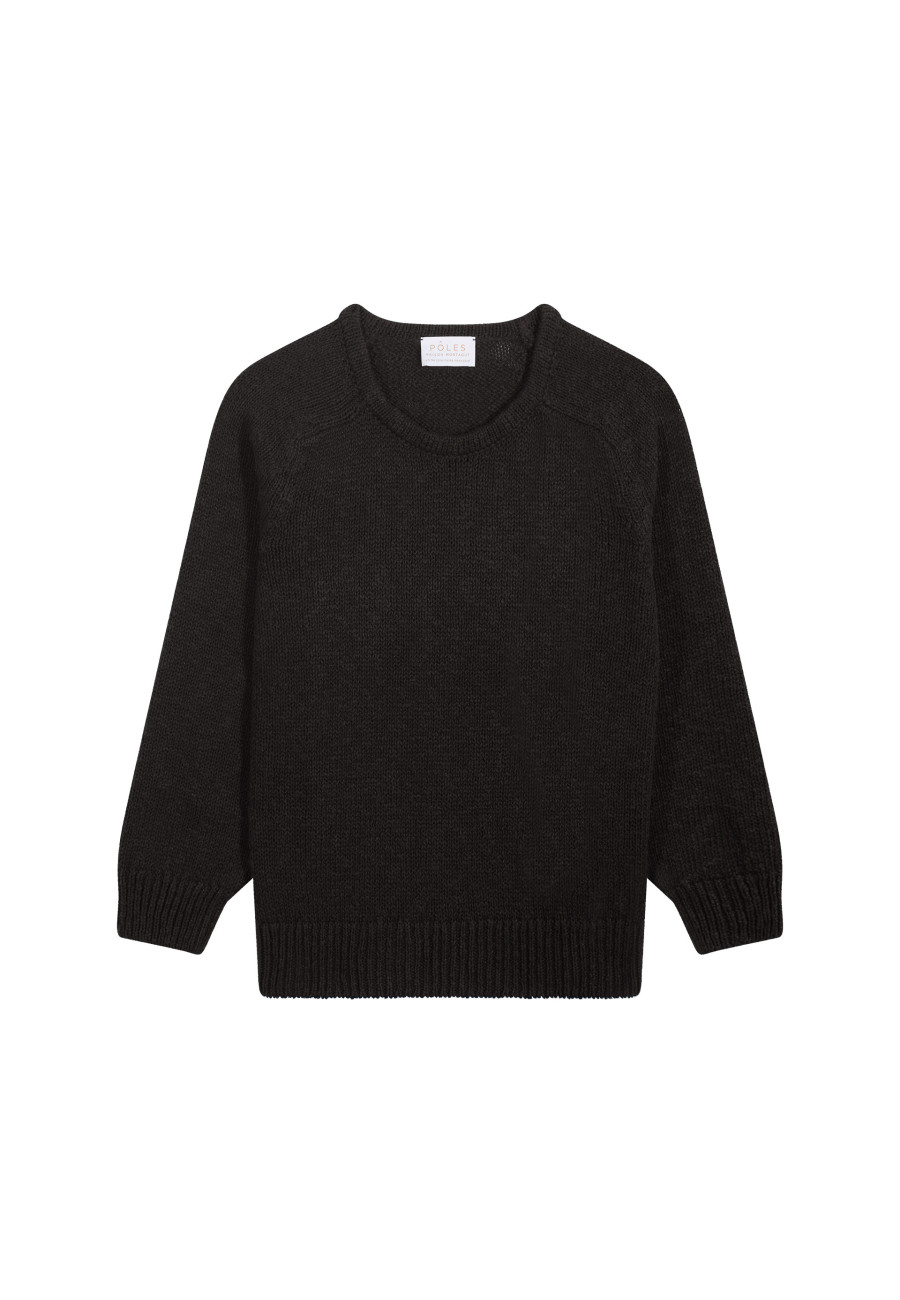 Pull col rond coton et lin - Nicky