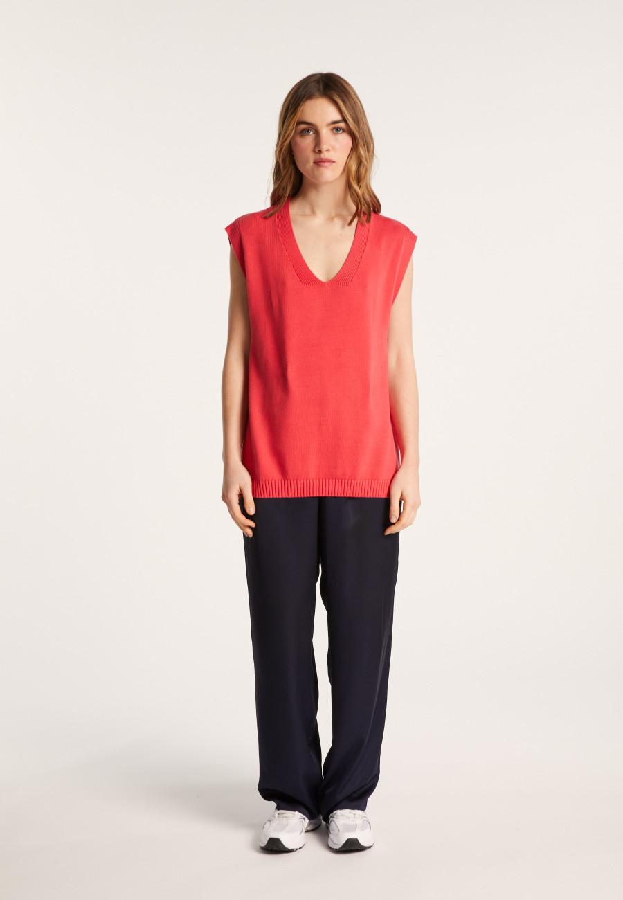 Pull unisexe sans manches en coton bio - Isodor