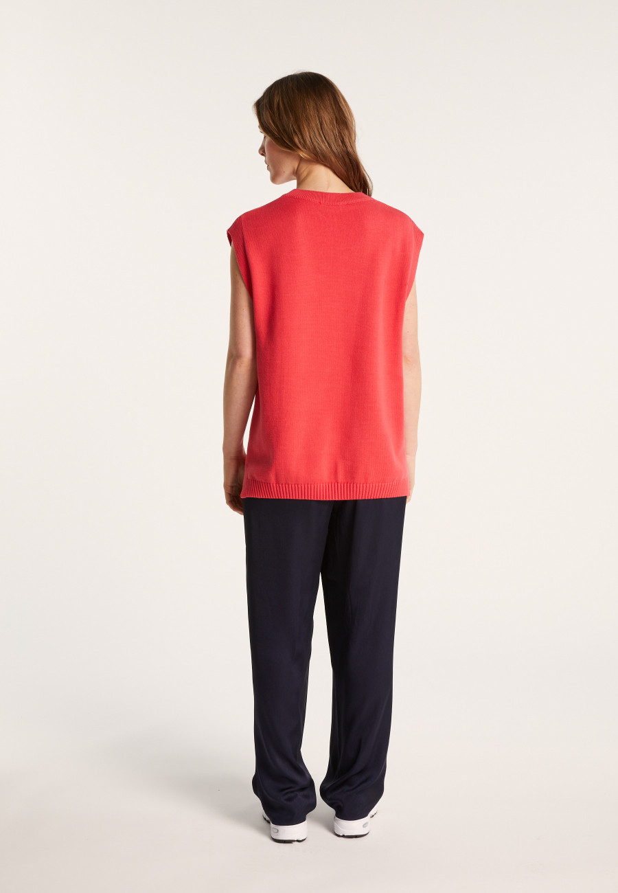 Sleeveless Organic Cotton Sweater - Isodor