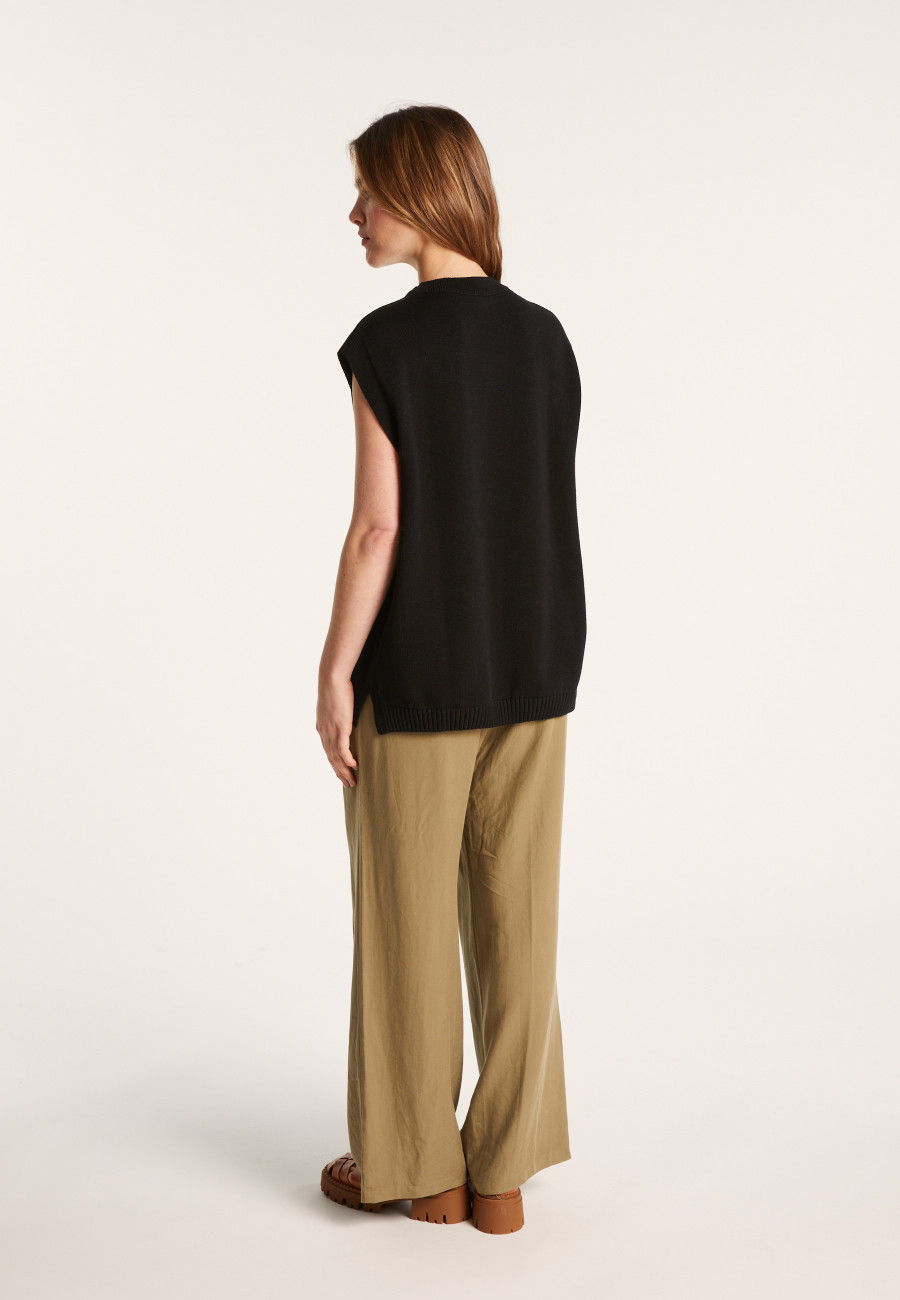 Sleeveless Organic Cotton Sweater - Isodor