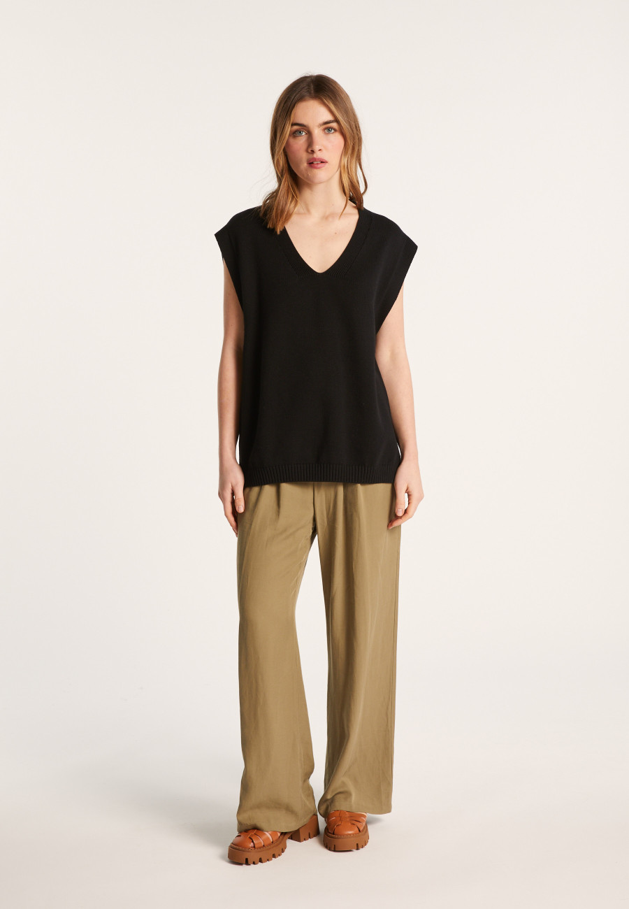 Pull unisexe sans manches en coton bio - Isodor