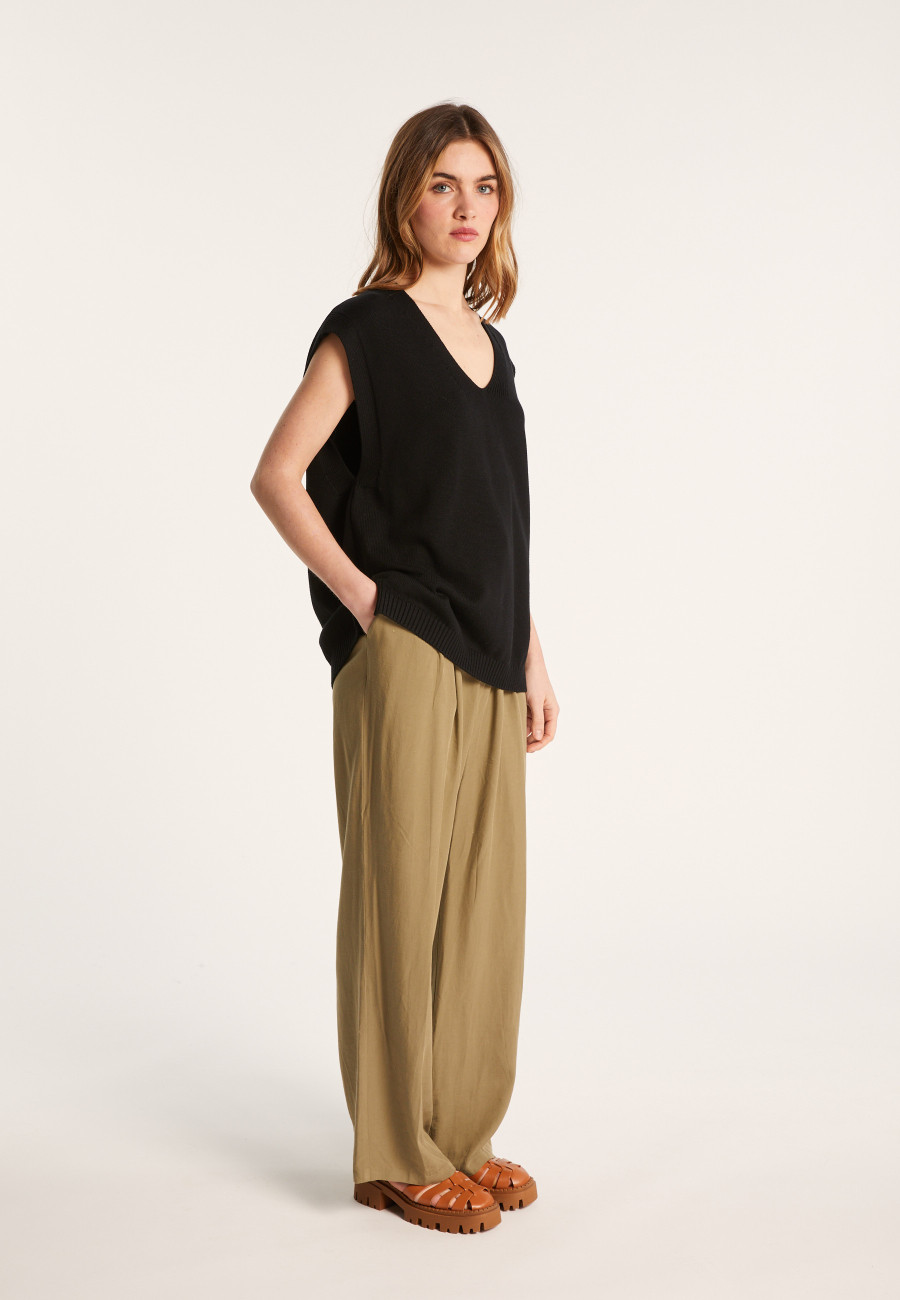 Pull unisexe sans manches en coton bio - Isodor