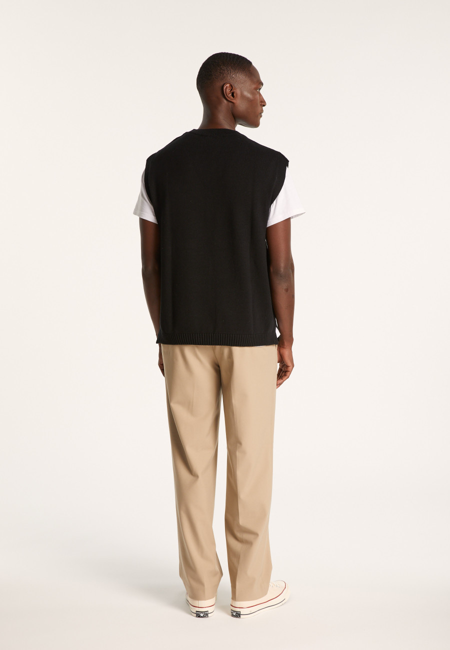 Pull unisexe sans manches en coton bio - Isodor