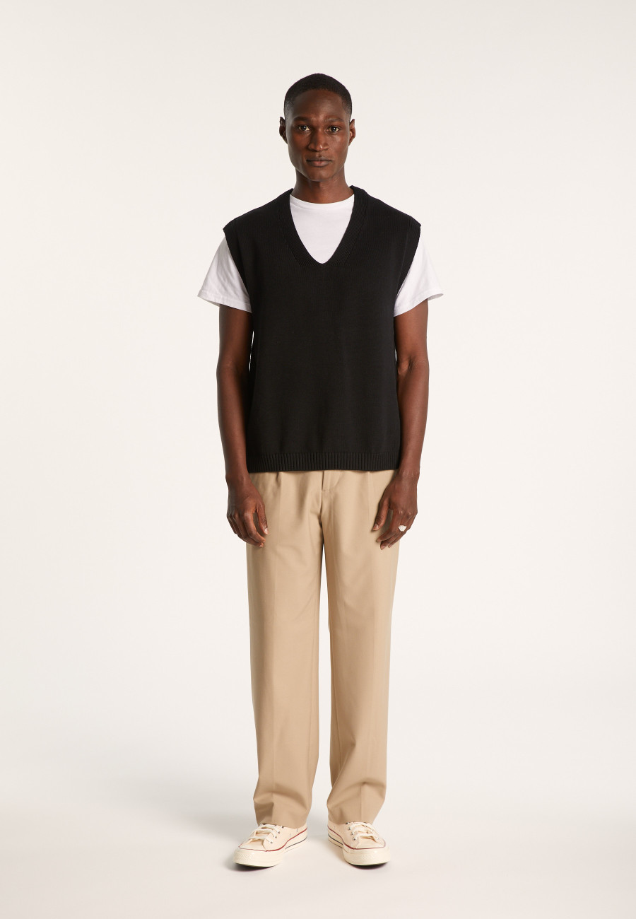 Sleeveless Organic Cotton Sweater - Isodor