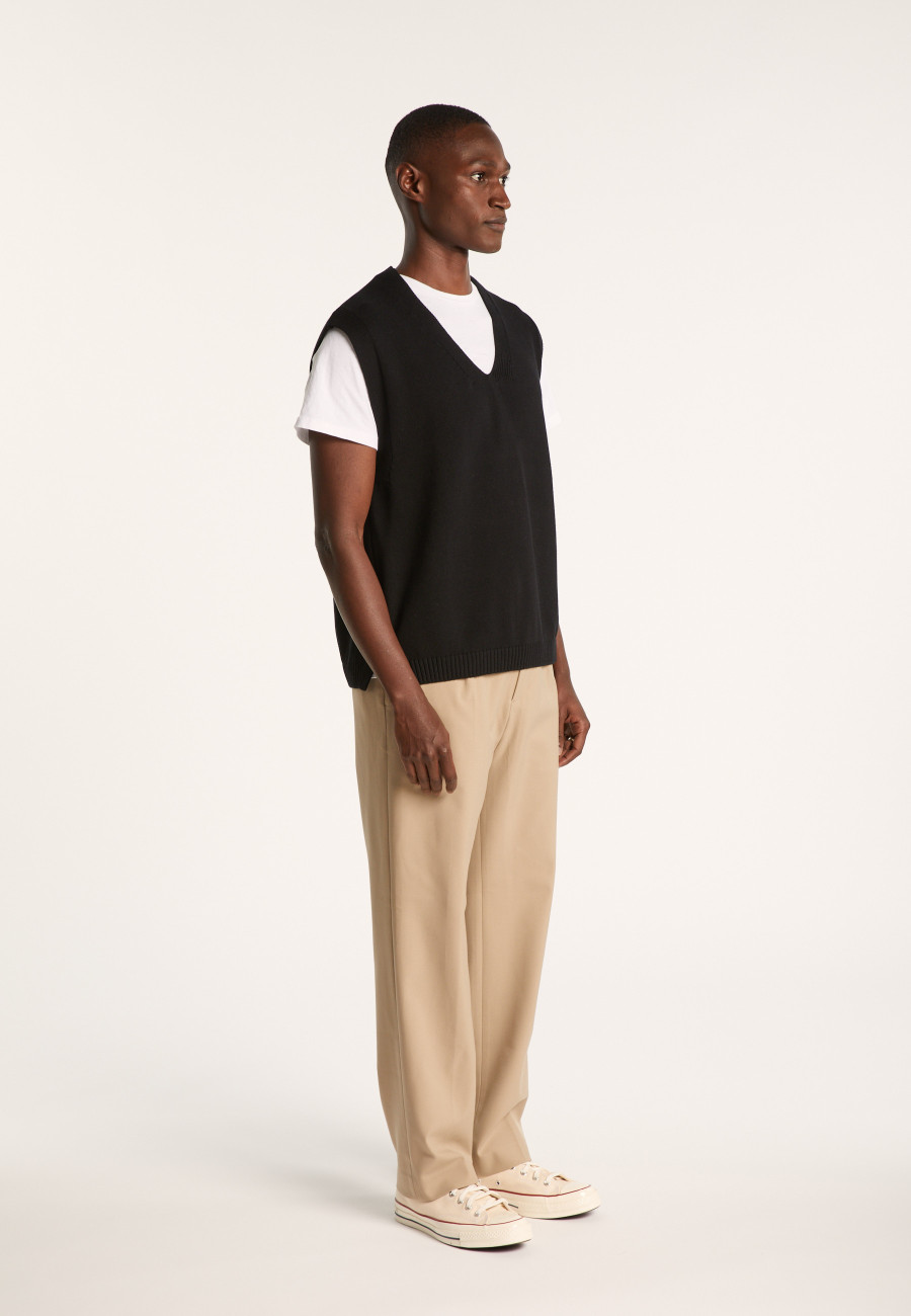 Pull unisexe sans manches en coton bio - Isodor