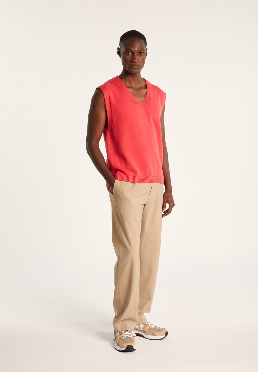 Pull unisexe sans manches en coton bio - Isodor