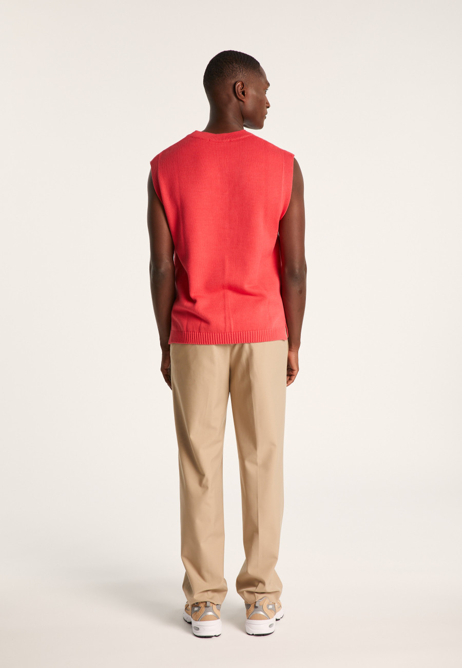 Pull unisexe sans manches en coton bio - Isodor