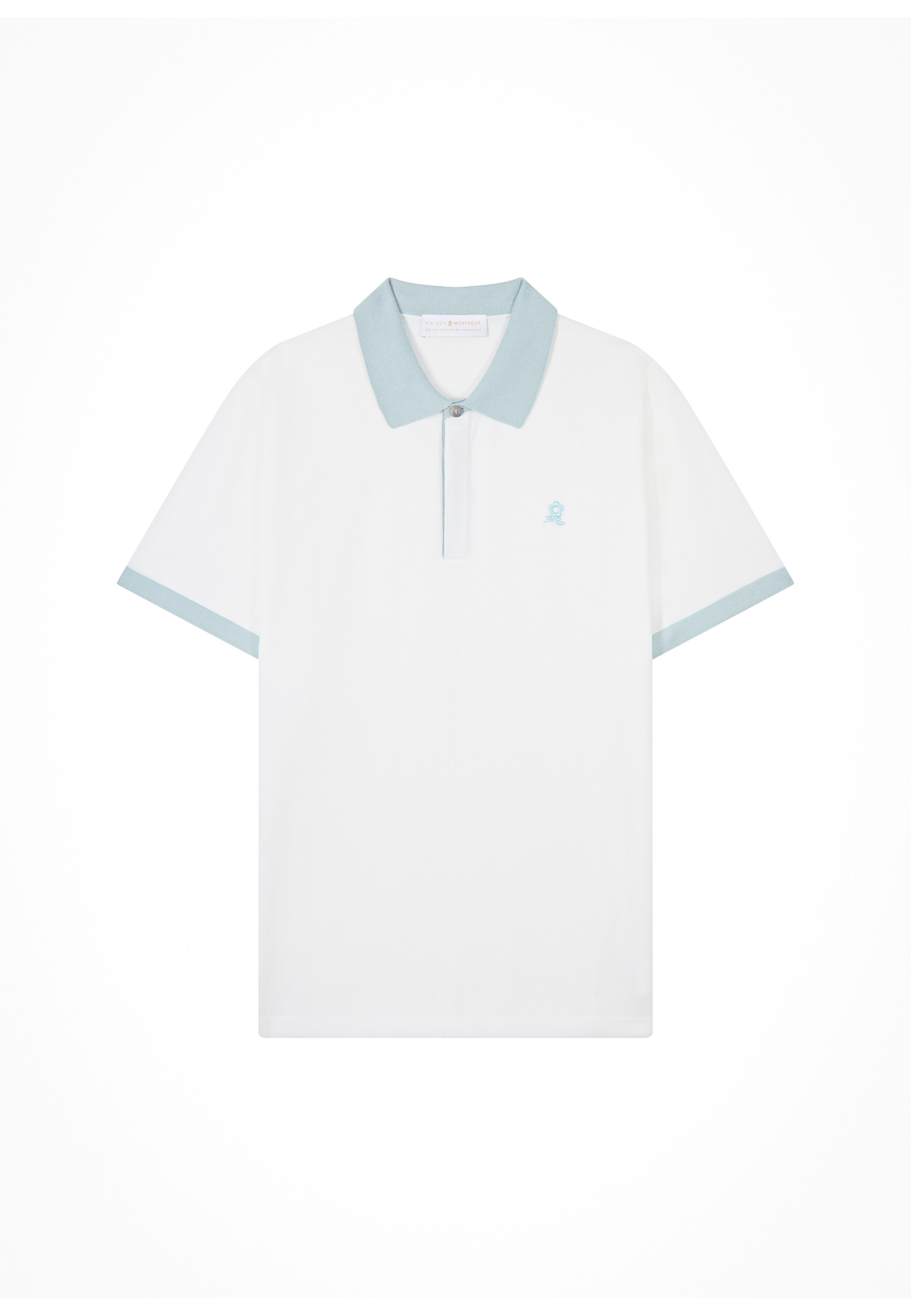 Polo bicolore en coton bio - Ignacio