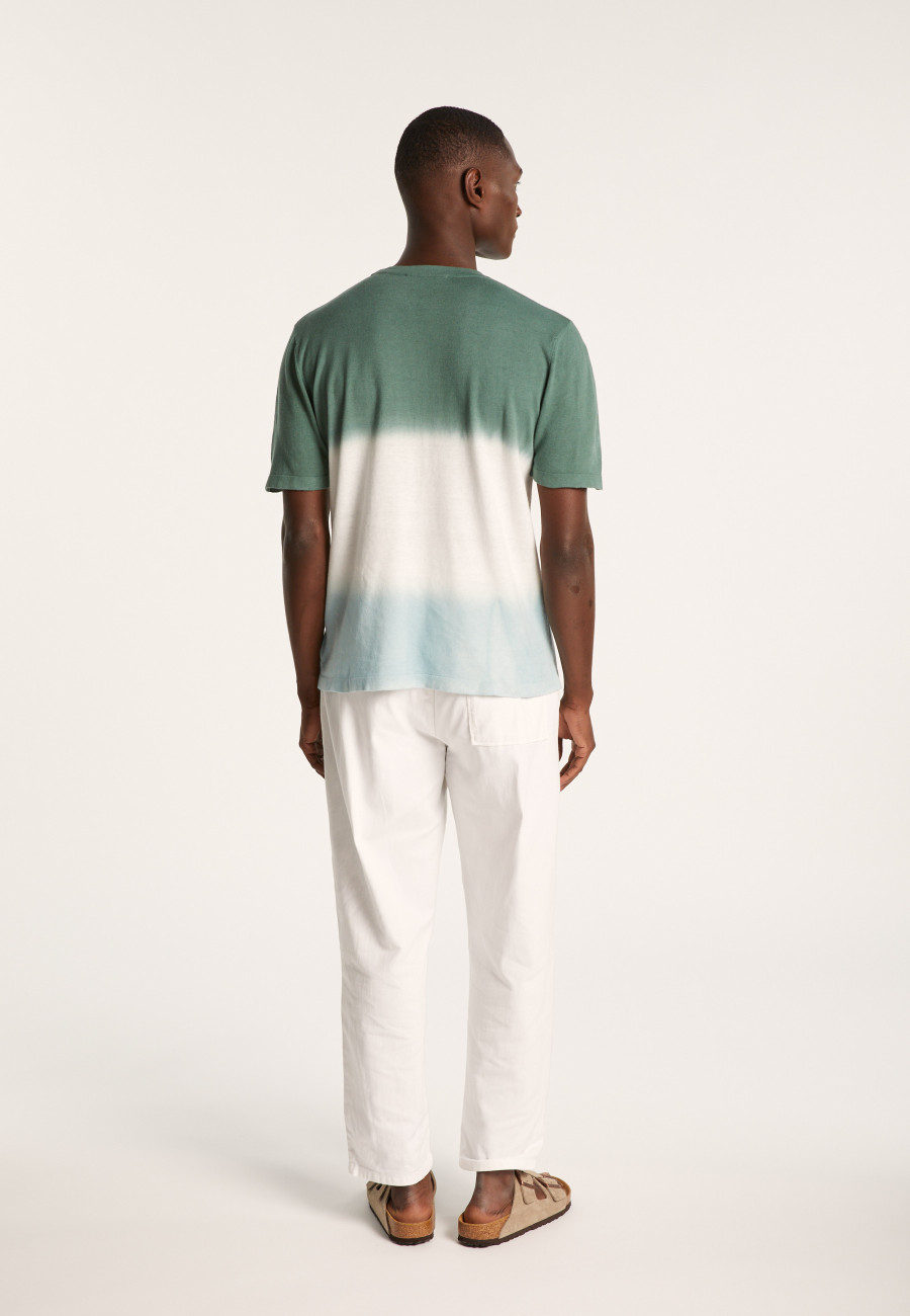 Dip dye round neck t-shirt - Ivanoe