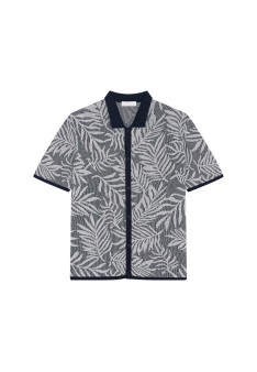 Chemise graphique en coton et lin - Ismael
