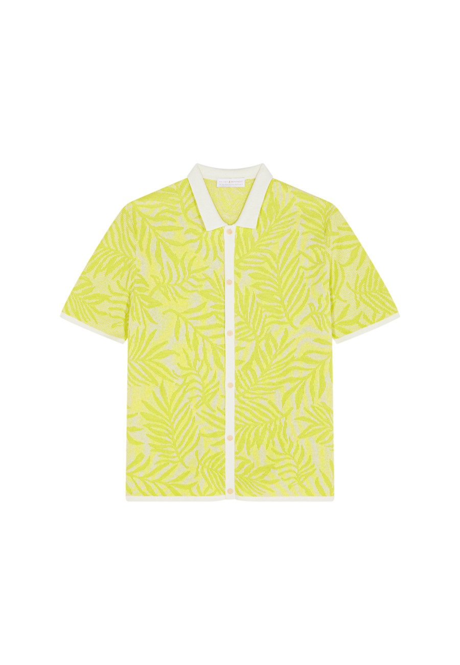 Chemise à motifs en coton et lin - Ismael