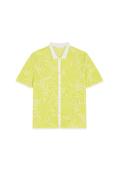 Chemise graphique en coton et lin - Ismael