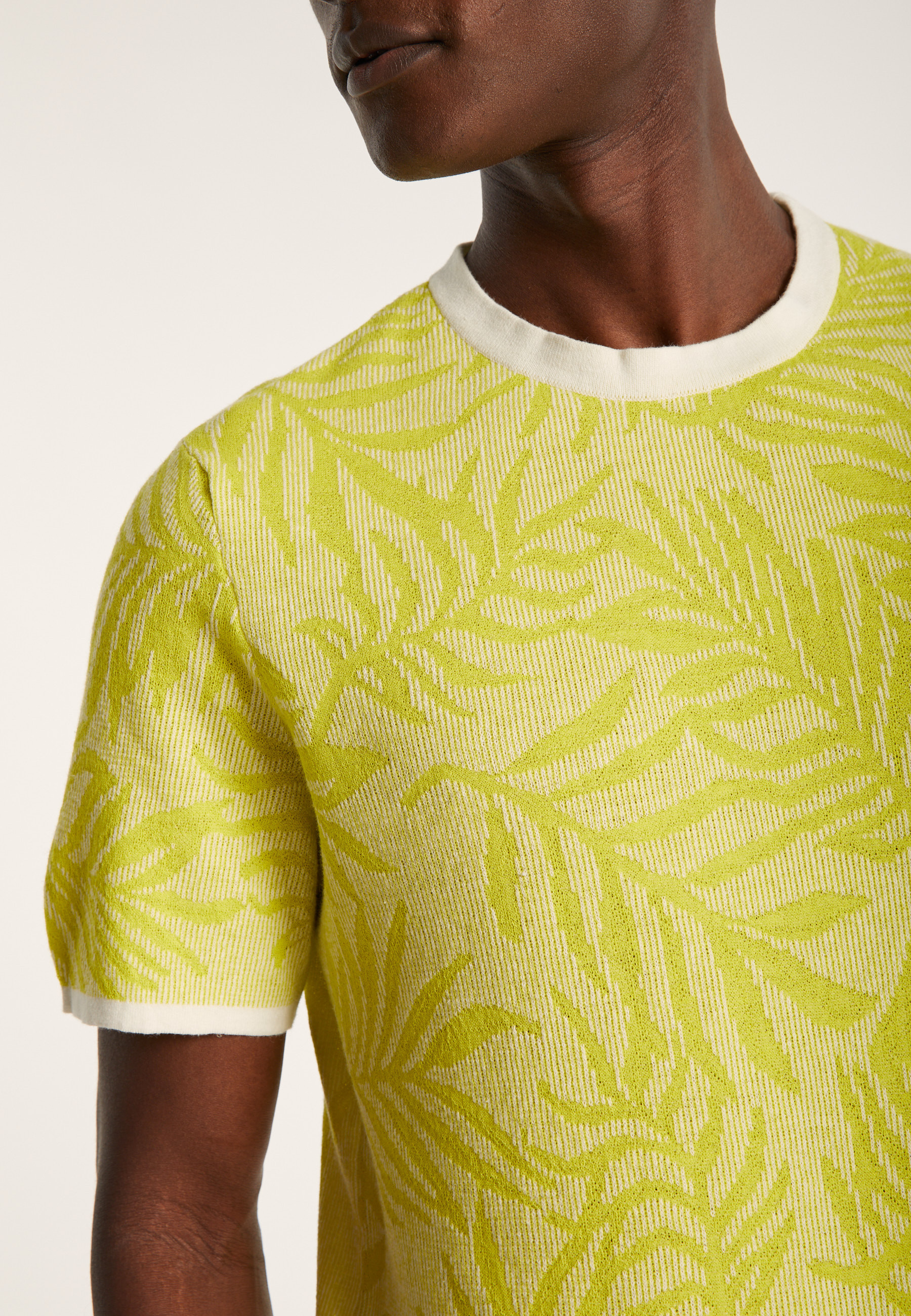 T-shirt col rond à motifs - Isham