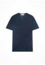 T-shirt col V en lin flammé - Reuben