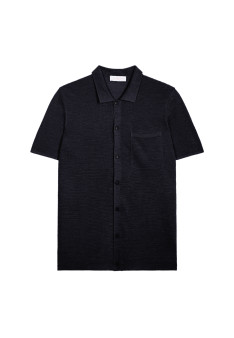 Chemise manches courtes en lin flammé - Icarus