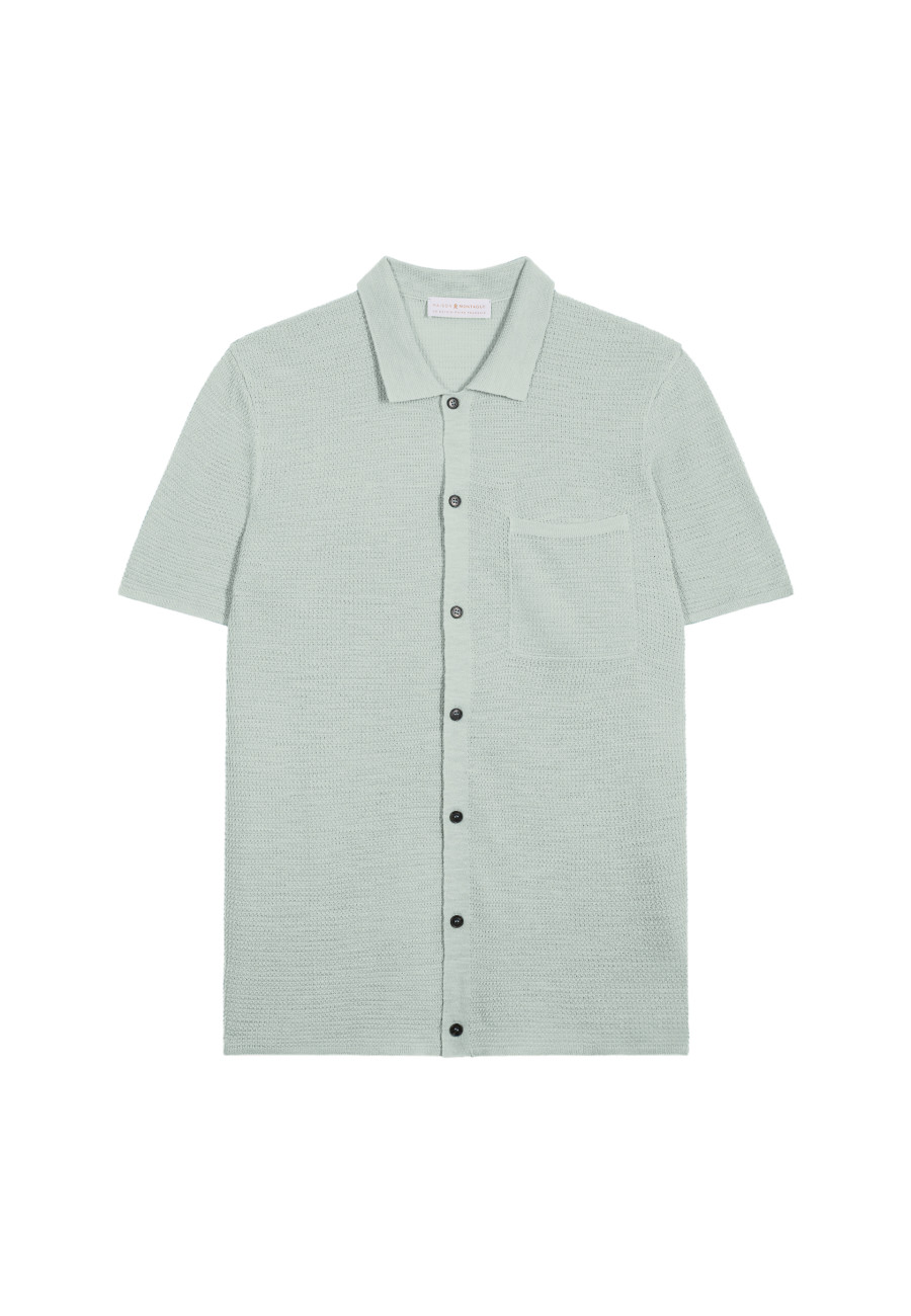 Chemise manches courtes en lin flammé - Icarus