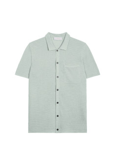 Chemise manches courtes en lin flammé - Icarus