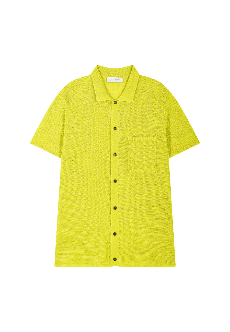 Chemise manches courtes en lin flammé - Icarus