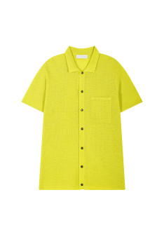 Chemise manches courtes en lin flammé - Icarus