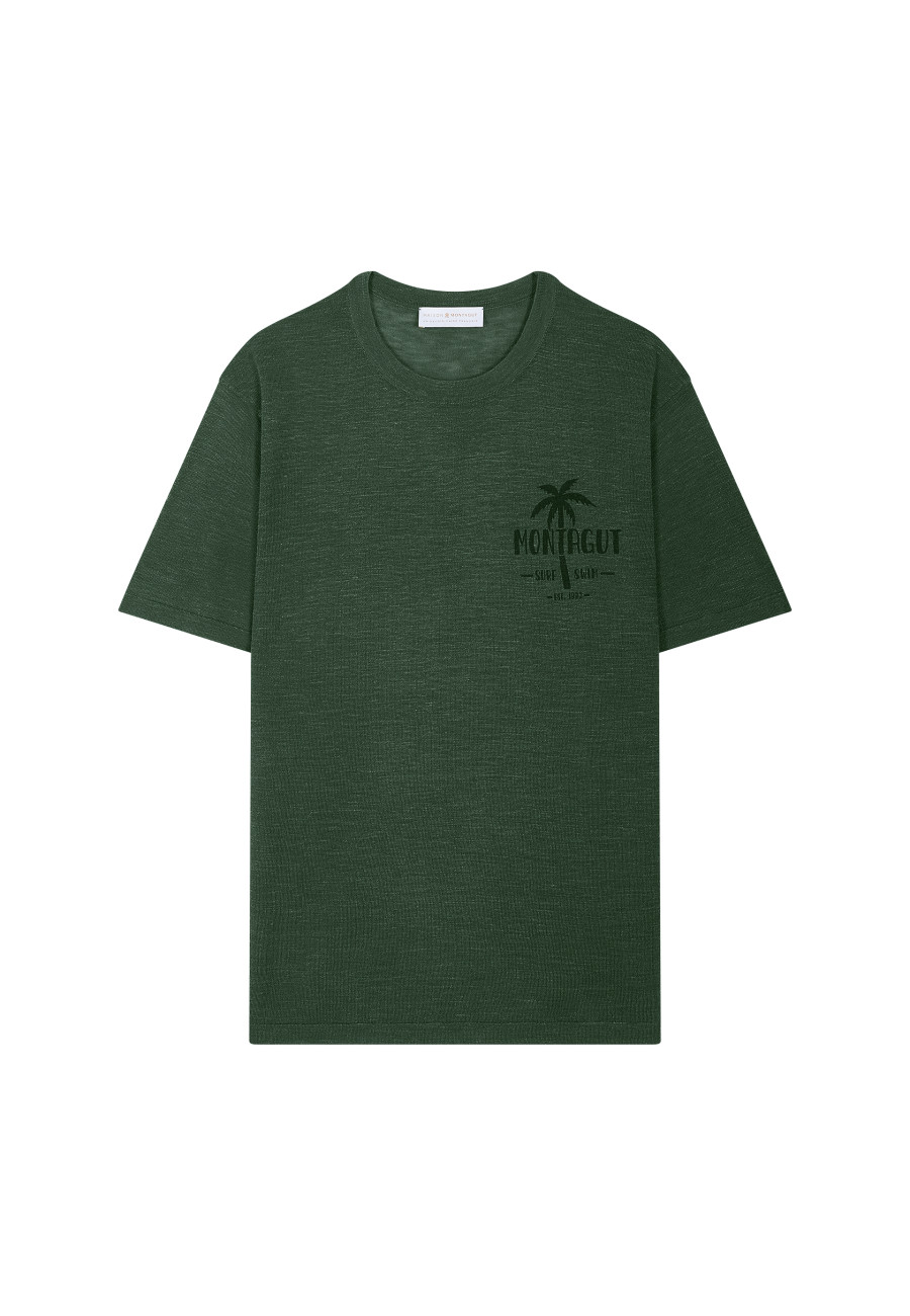 Flamed linen T-shirt - Isao