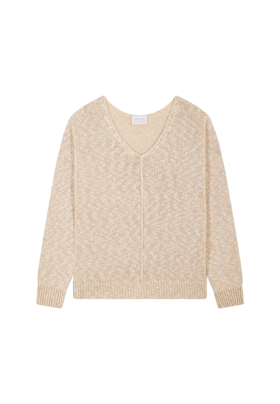 Loose cotton and linen jumper - Nathalie