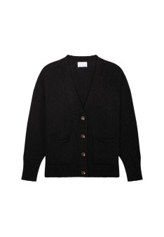 Gilet col V en coton et lin - Nais