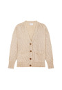 Gilet col V en coton et lin - Nais