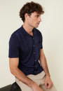 Short Sleeve Patterned Shirt in Fil Lumiere - Gustav