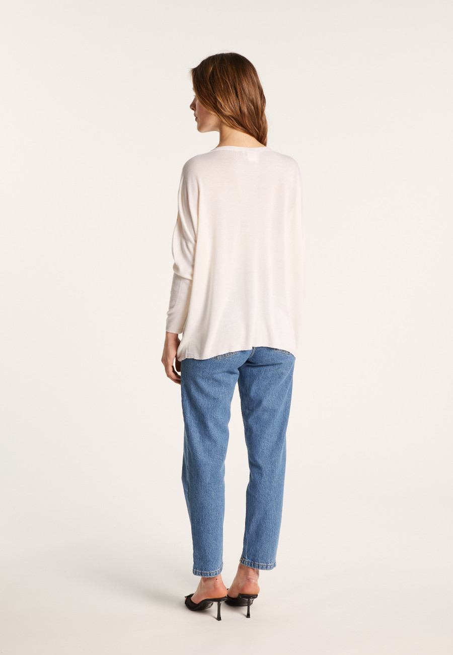 T-shirt ample en viscose et soie - Nahla