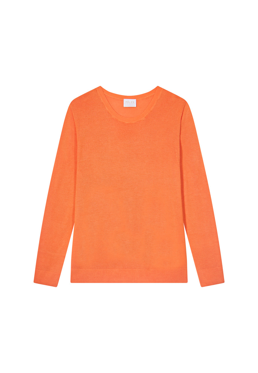 Round neck sweater in viscose and silk - Ninon