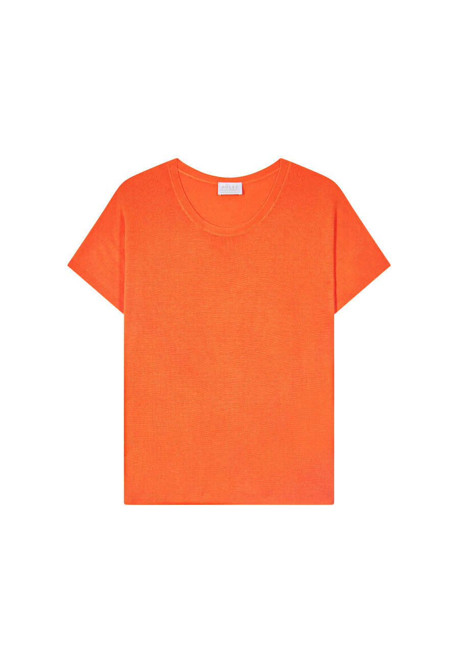 Camiseta solta com fendas - Nova