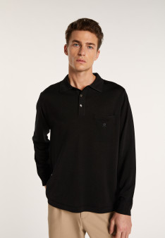 Polo manches longues homme en Fil Lumière Boris 0307