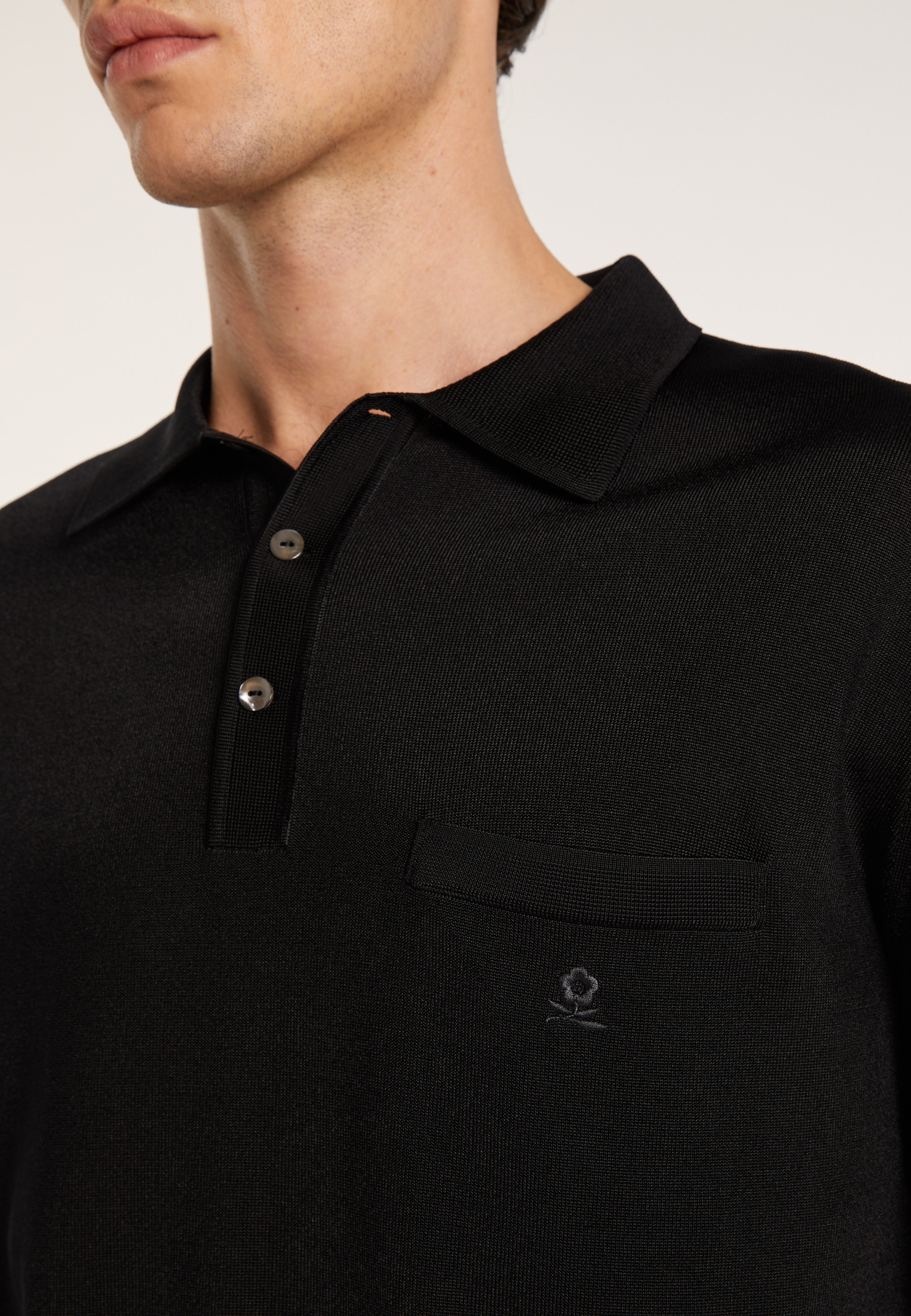 Long sleeves shirt made of fil lumière Boris