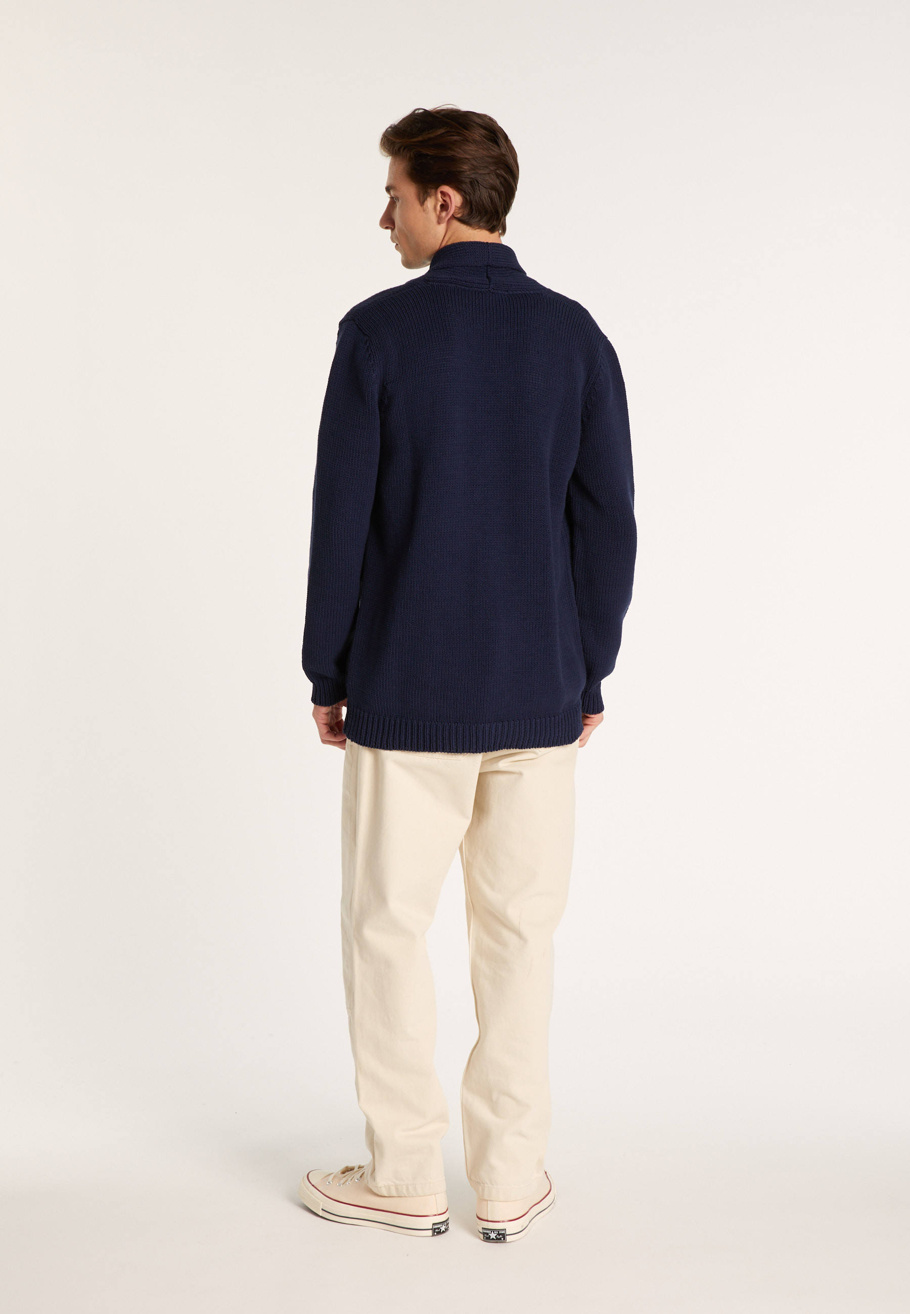 Gilet boutonné en coton - Lucy 6440 marine - 05 Bleu marine