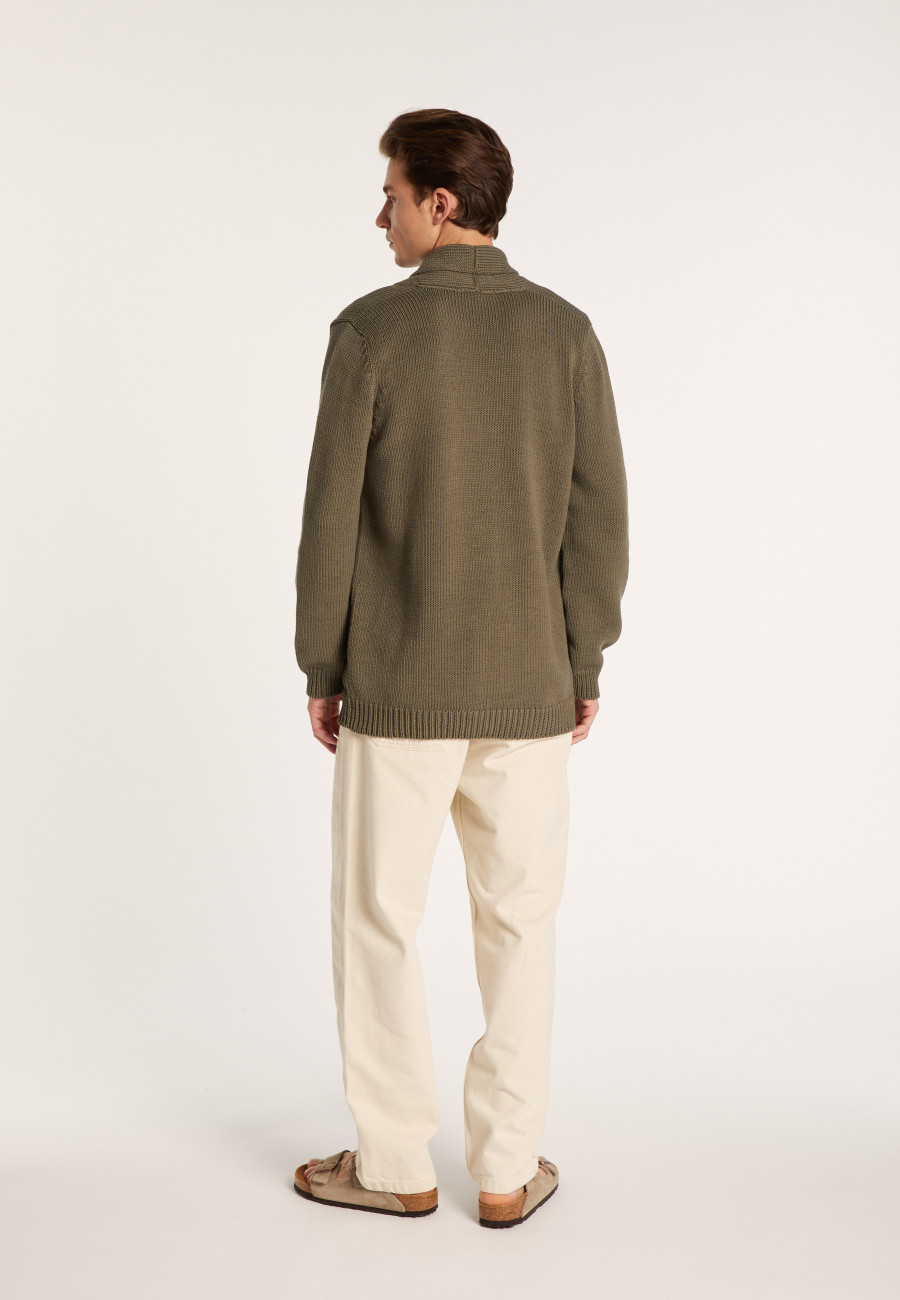 Button-up cotton cardigan - LUCY