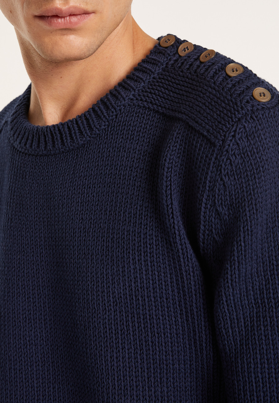 Round-neck cotton jumper - LOTHAIRE