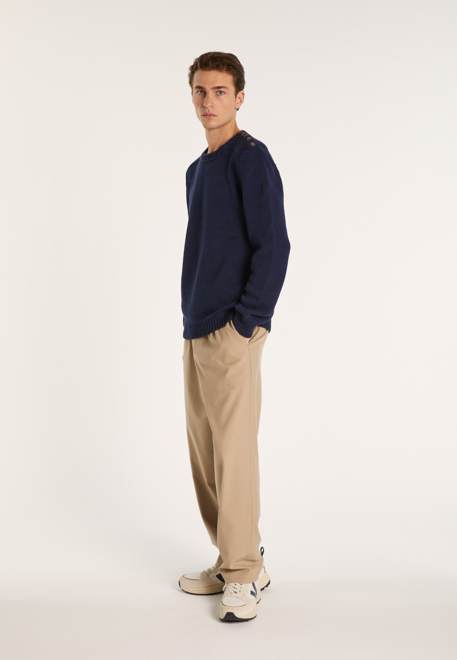 Round-neck cotton jumper - LOTHAIRE