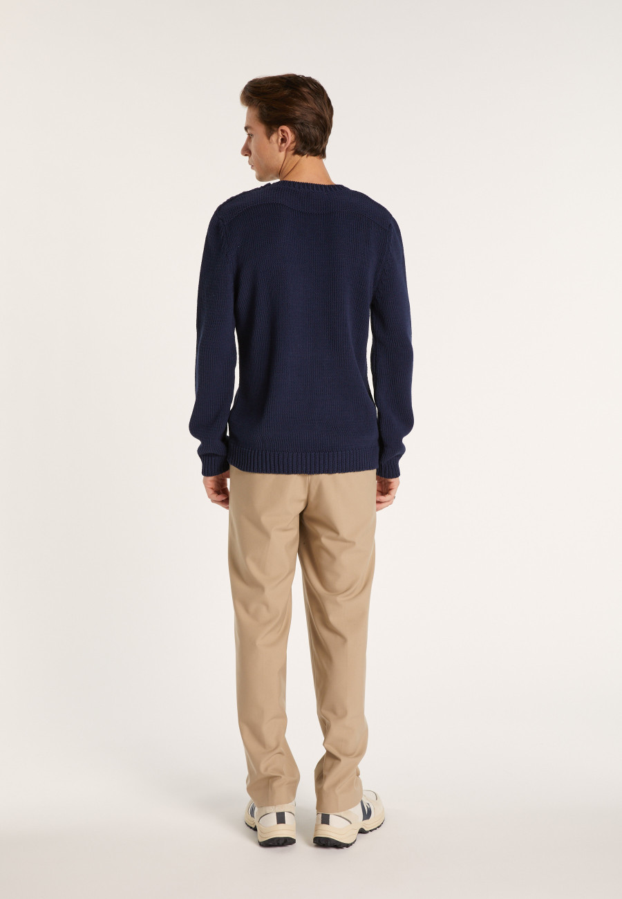 Round-neck cotton jumper - LOTHAIRE
