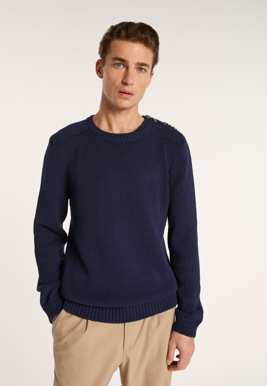 Round-neck cotton jumper - LOTHAIRE