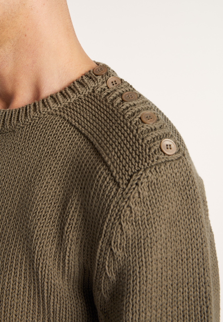 Round-neck cotton jumper - LOTHAIRE