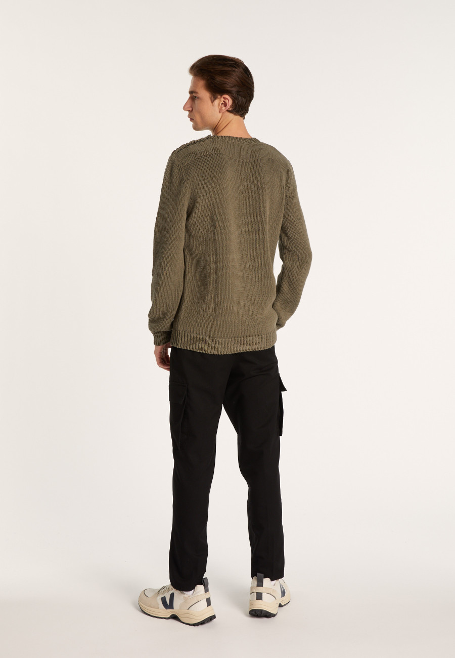 Round-neck cotton jumper - LOTHAIRE