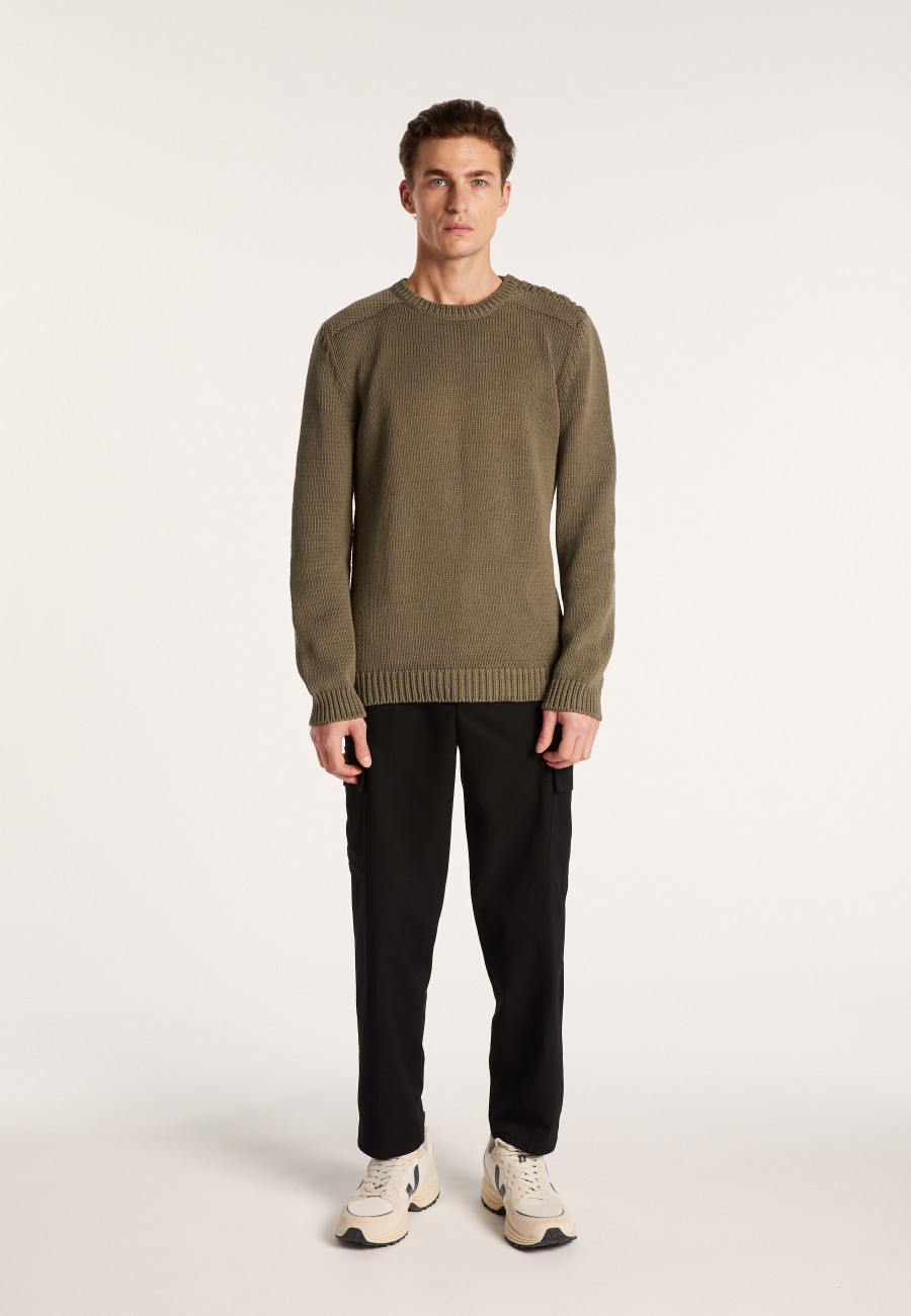 Round-neck cotton jumper - LOTHAIRE