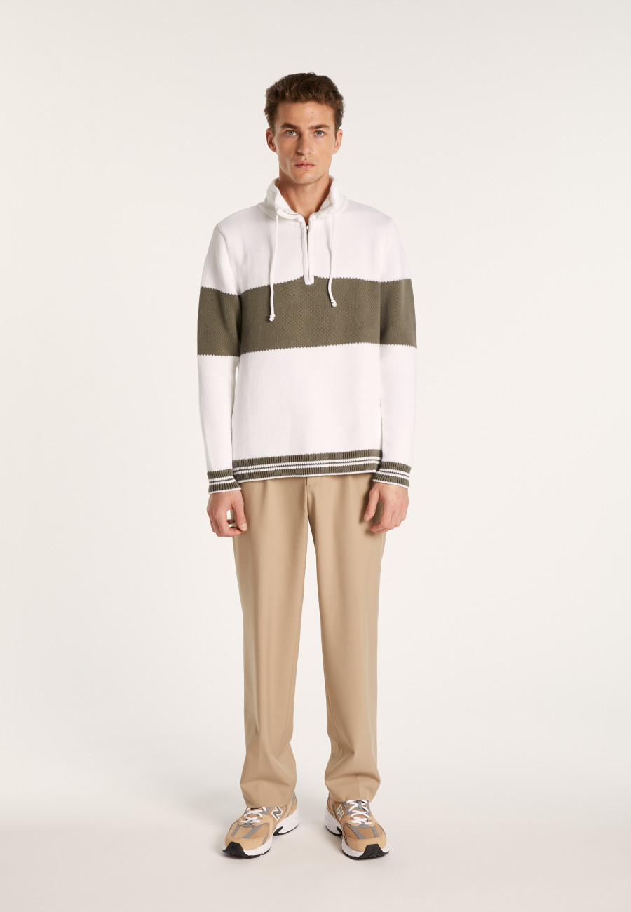 High-neck zip-up jumper - LOIC