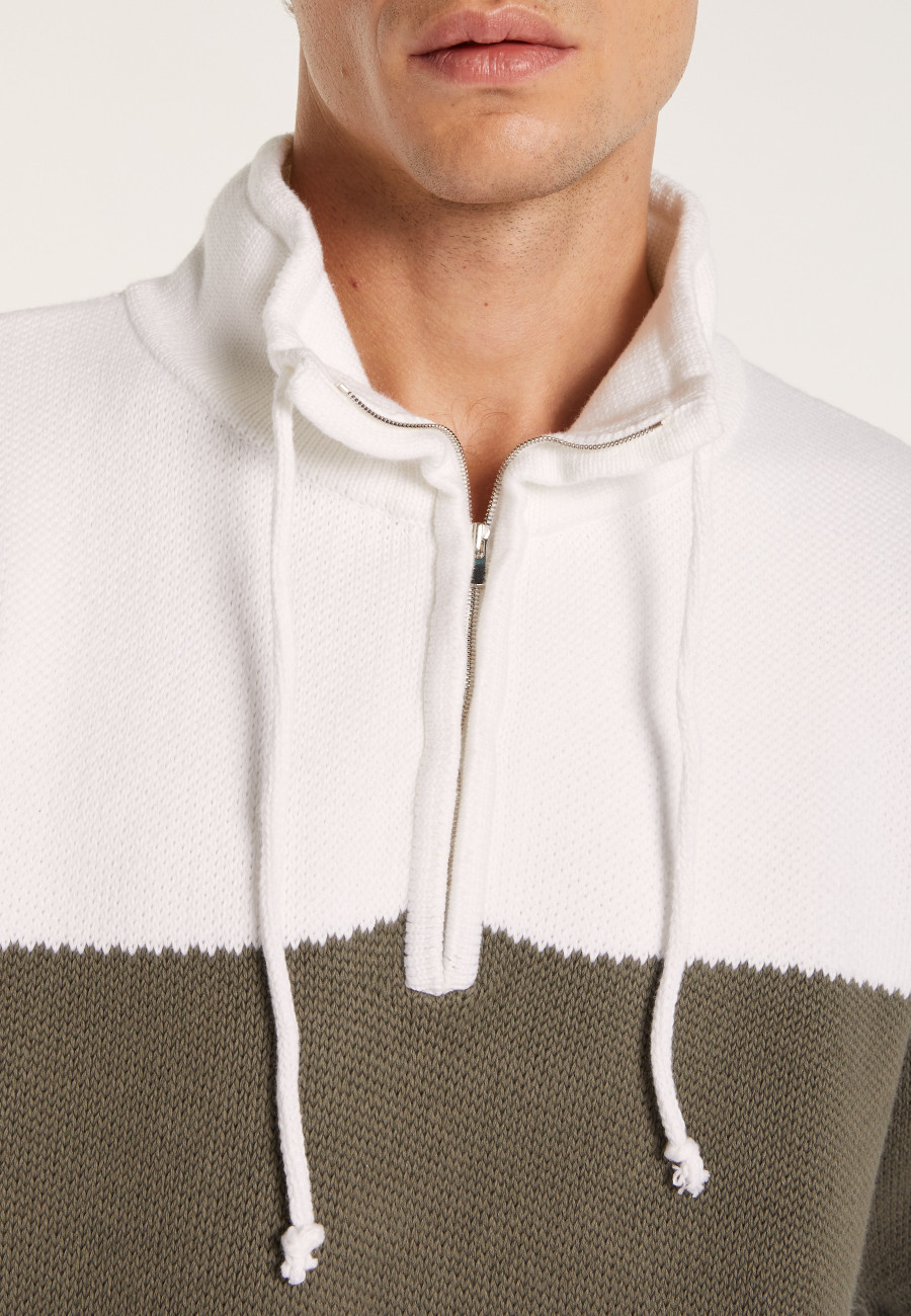 High-neck zip-up jumper - LOIC