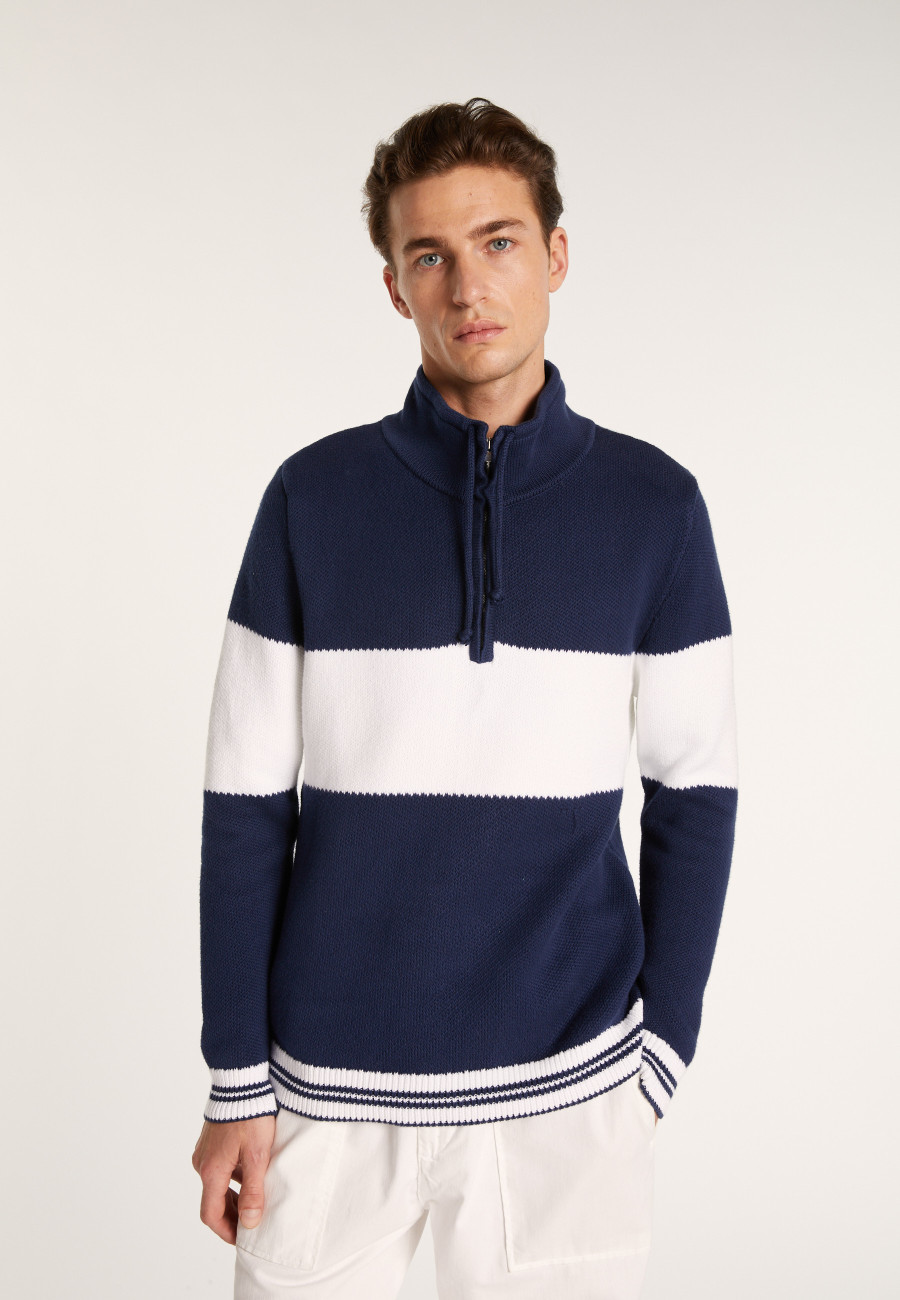 High-neck zip-up jumper - LOIC