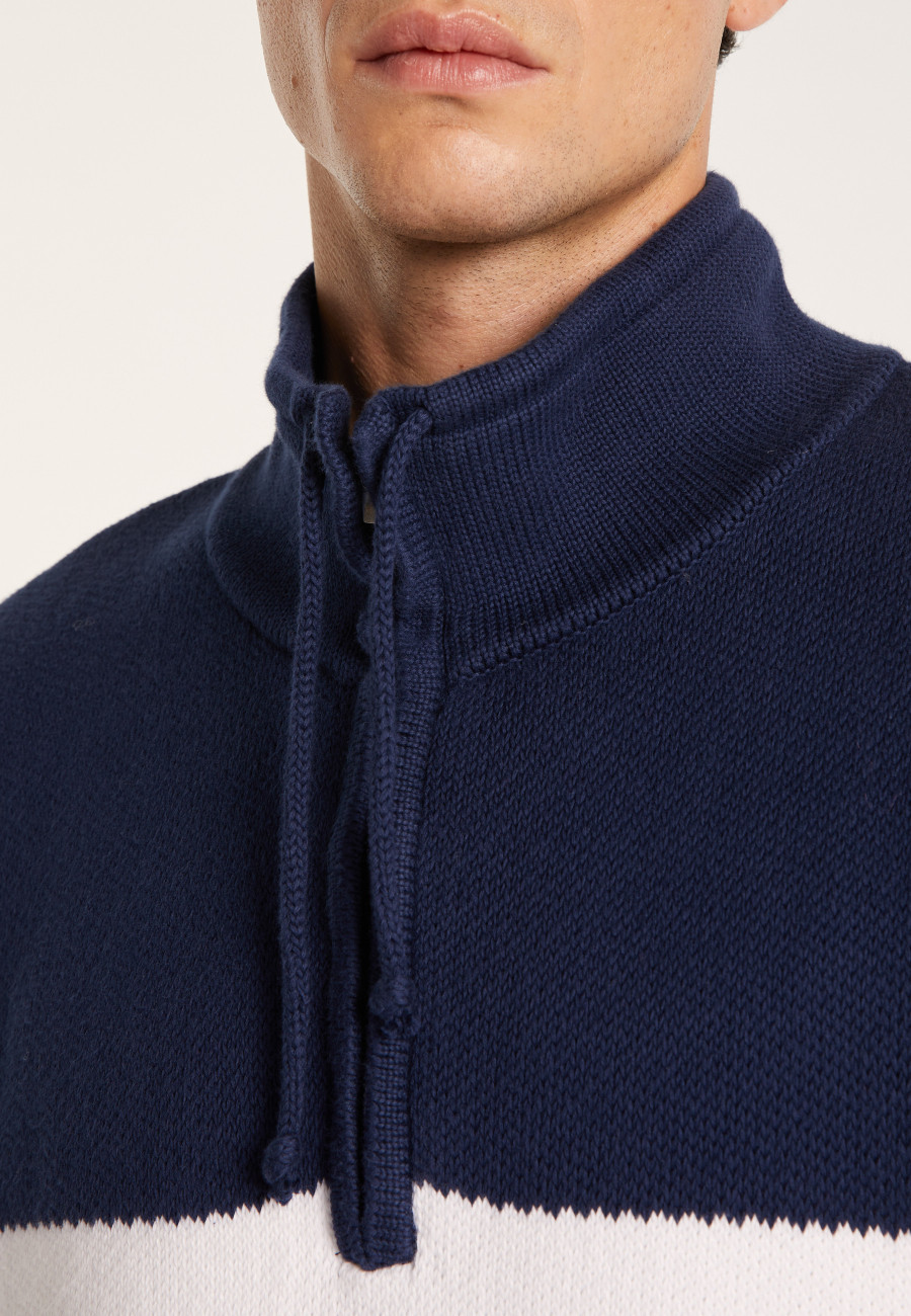 High-neck zip-up jumper - LOIC